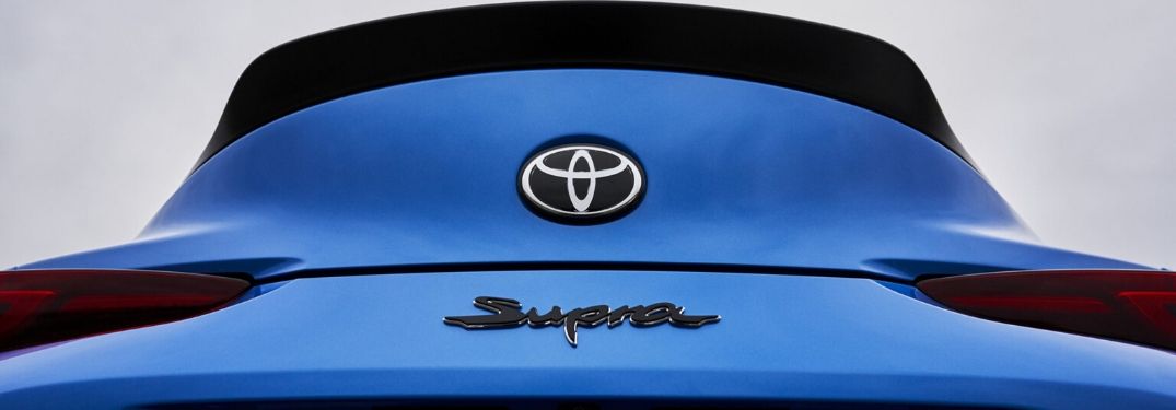 Close Up of 2021 Toyota GR Supra A91 Edition Rear Logo