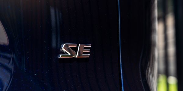 Close Up of 2021 Toyota RAV4 Prime SE Badge