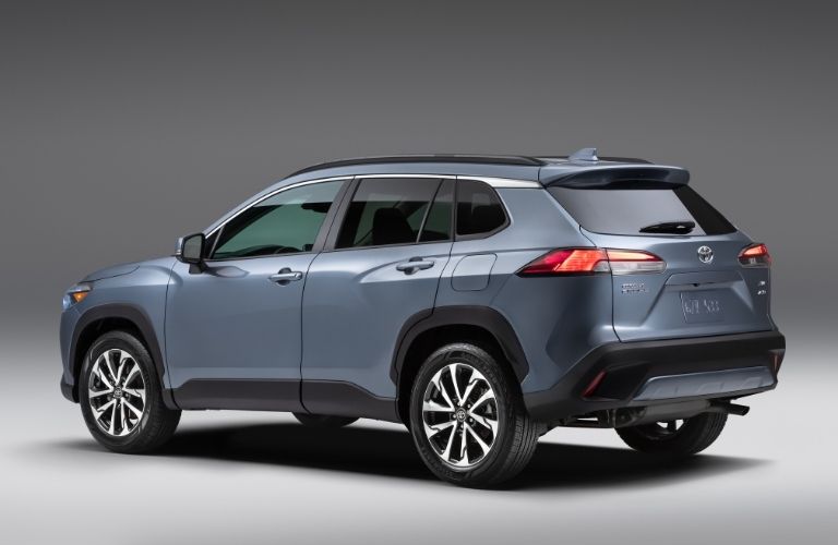 Gray 2022 Toyota Corolla Cross Rear Exterior