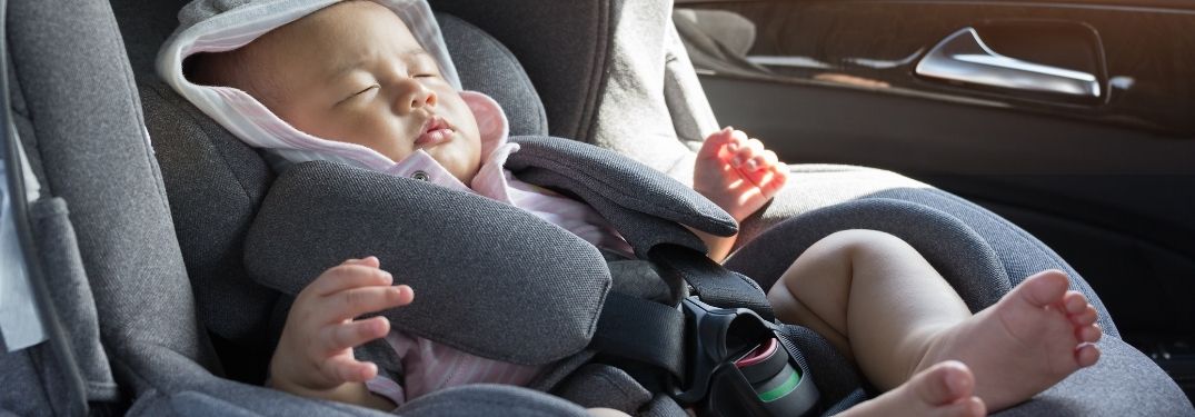 Baby Sleeping in a Car Seat