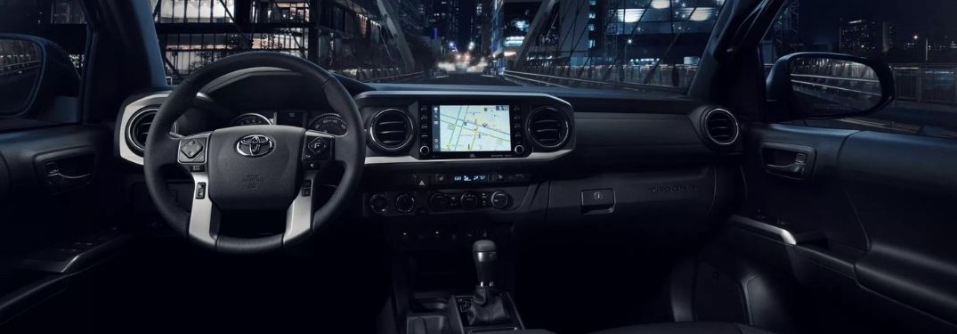 2022 Toyota Tacoma Interior with Navigation on Touchscreen Display