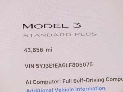 2020 Tesla Model 3 Standard Range *CLEAN CARFAX*