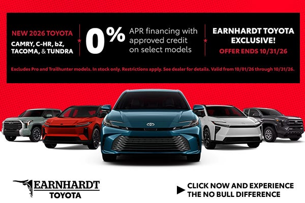 Get 0% APR Financing on a New Toyota