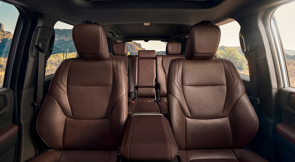 2027 Toyota Land Cruiser in Phoenix offers two rows of ventilated seats with leather upholstery.