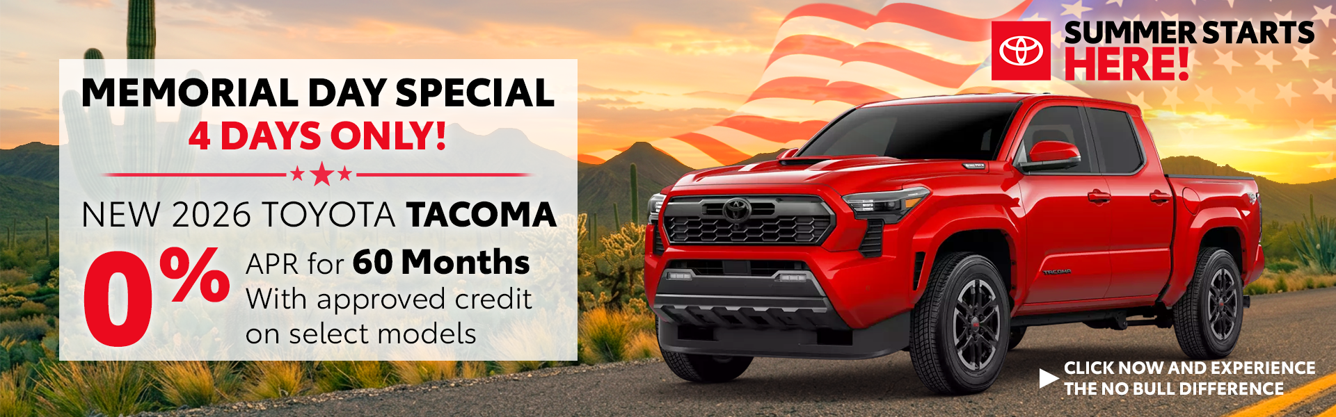 Toyota Memorial Day Special