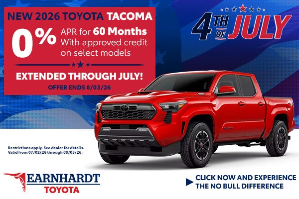 2026 Toyota Tacoma 4th of July Offer Desktop