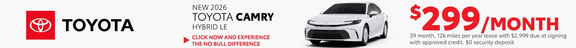 2026 Toyota Camry Hybrid LE