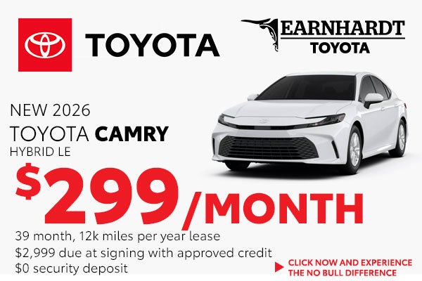 Lease a New Camry Hybrid for just $299/month