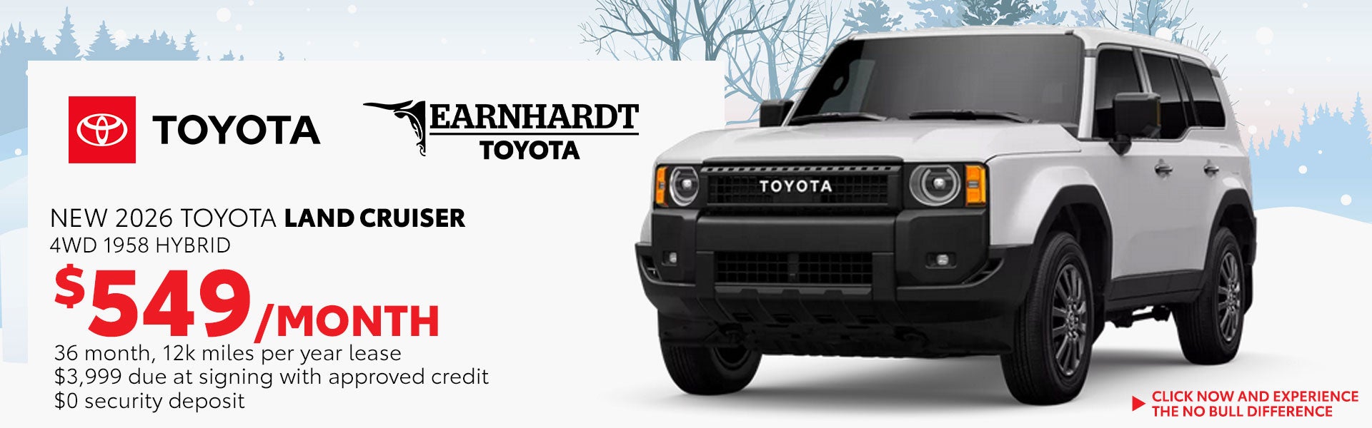 Lease a New Land Cruiser for just $549/month