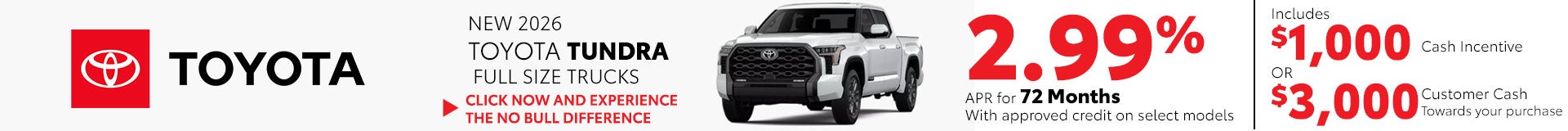 2026 Toyota Tundra Full Size Trucks