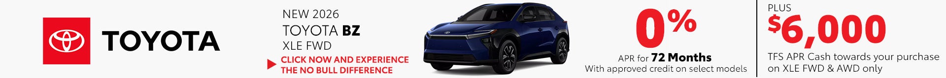 2026 Toyota BZ XLE FWD