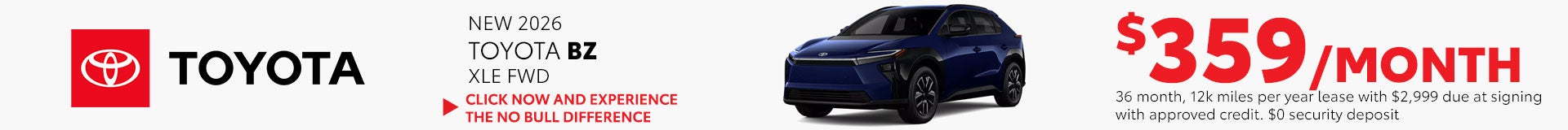 2026 Toyota BZ XLE FWD