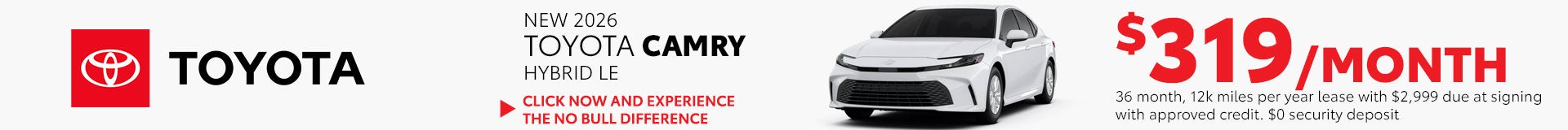 2026 Toyota Camry Hybrid LE