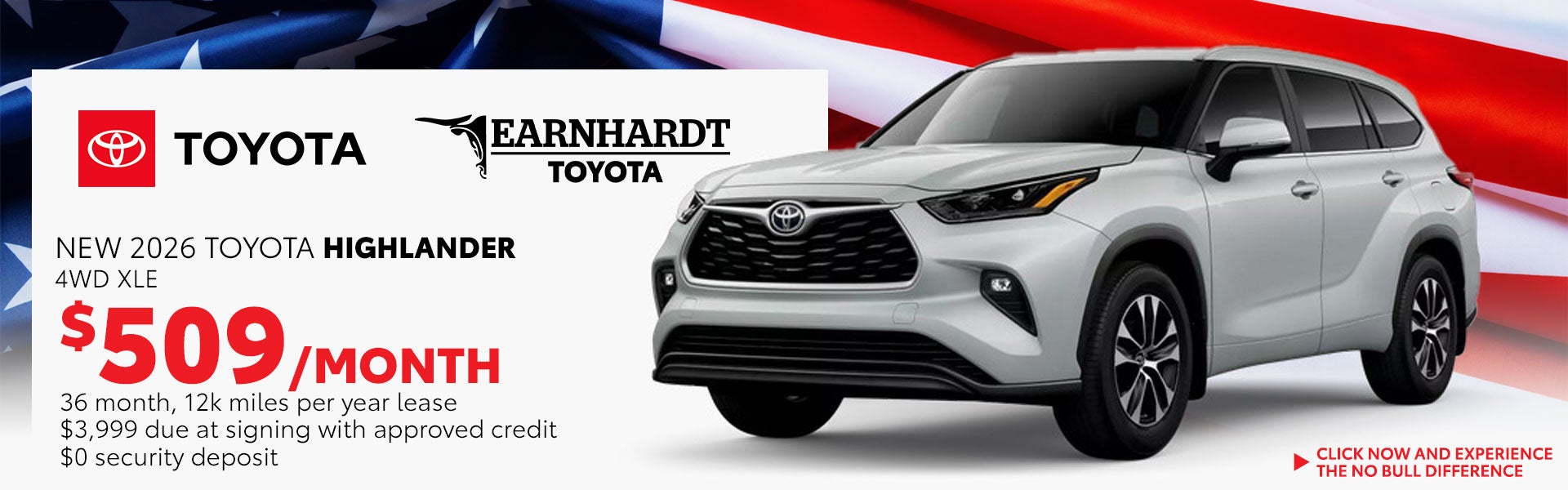 Lease a New Toyota Highlander for just $509/month