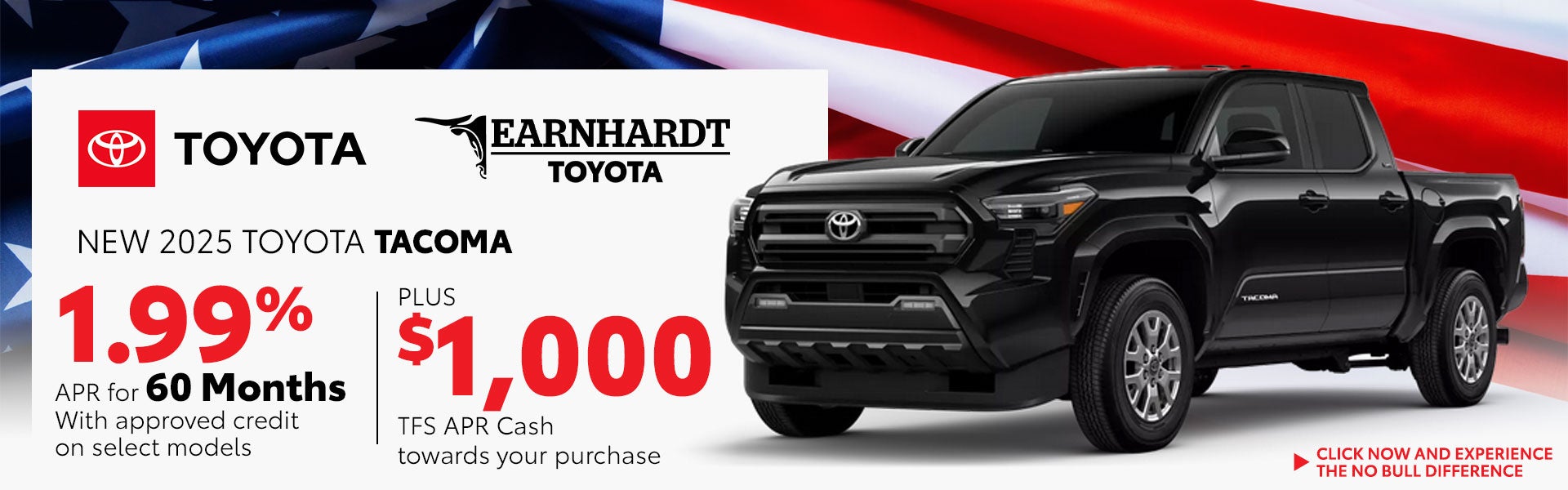 Get 1.99% Financing on a New Toyota Tacoma