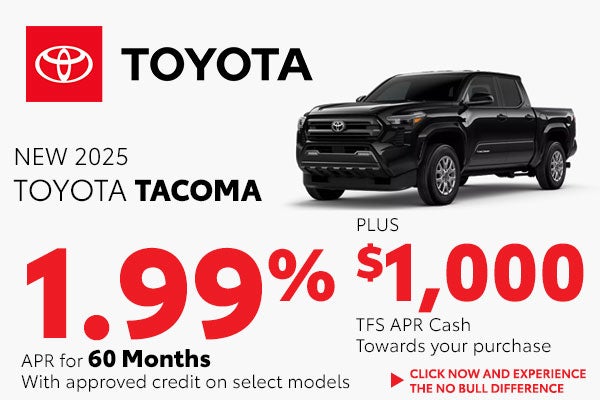 Get 1.99% Financing on a New Toyota Tacoma