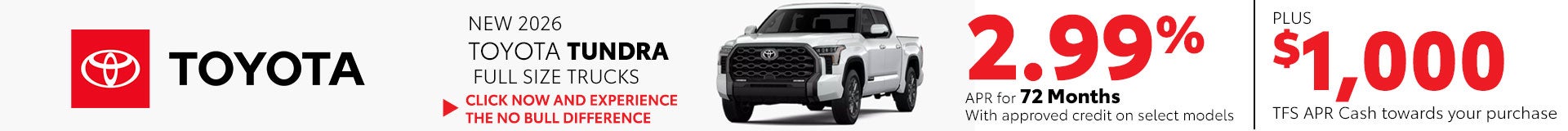 2026 Toyota Tundra Full Size Trucks