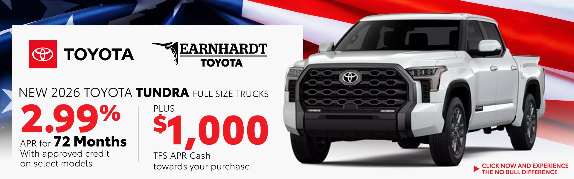 Get 2.99% Financing on a New Toyota Tundra