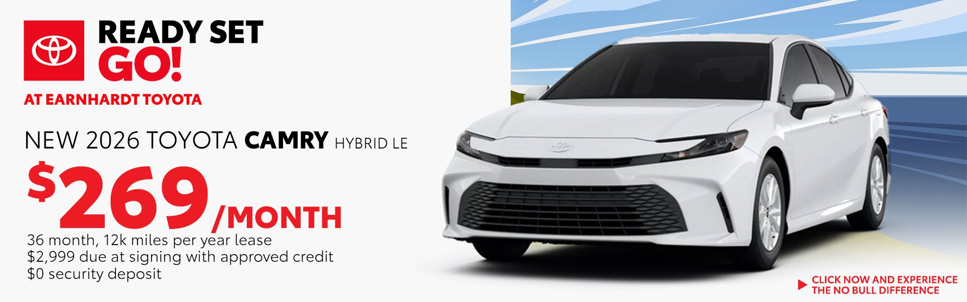 Lease a New Camry Hybrid for just $269/month