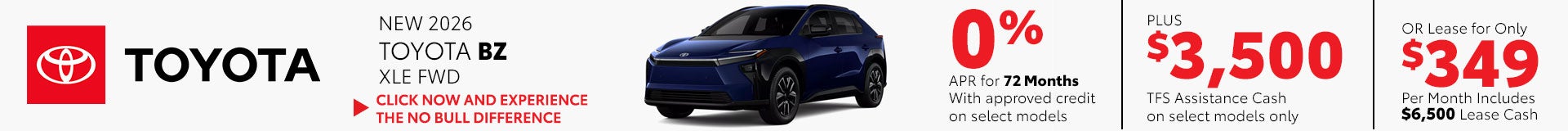 2026 Toyota BZ XLE FWD