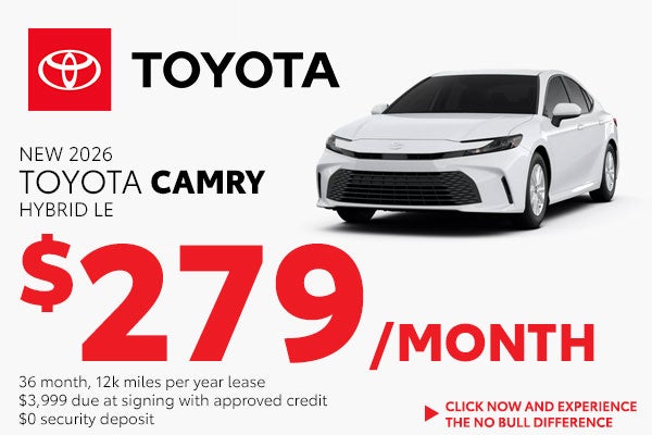 Lease a New Camry Hybrid for just $279/month