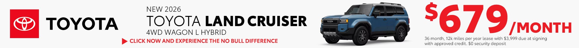 2026 Toyota Land Cruiser 4WD Hybrid