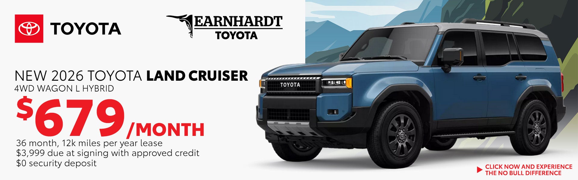 Lease a New Land Cruiser for just $679/month