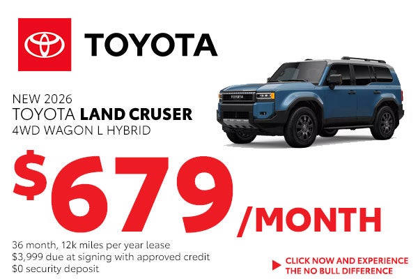 Lease a New Land Cruiser for just $679/month