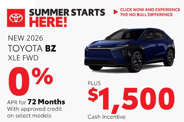 Get 0% APR for 72 Months PLUS $1,500 Cash on a NEW BZ