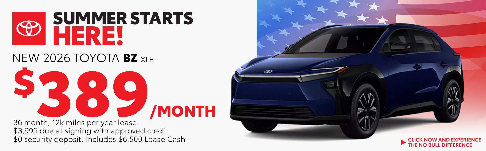 Lease a New BZ XLE for just $389/month