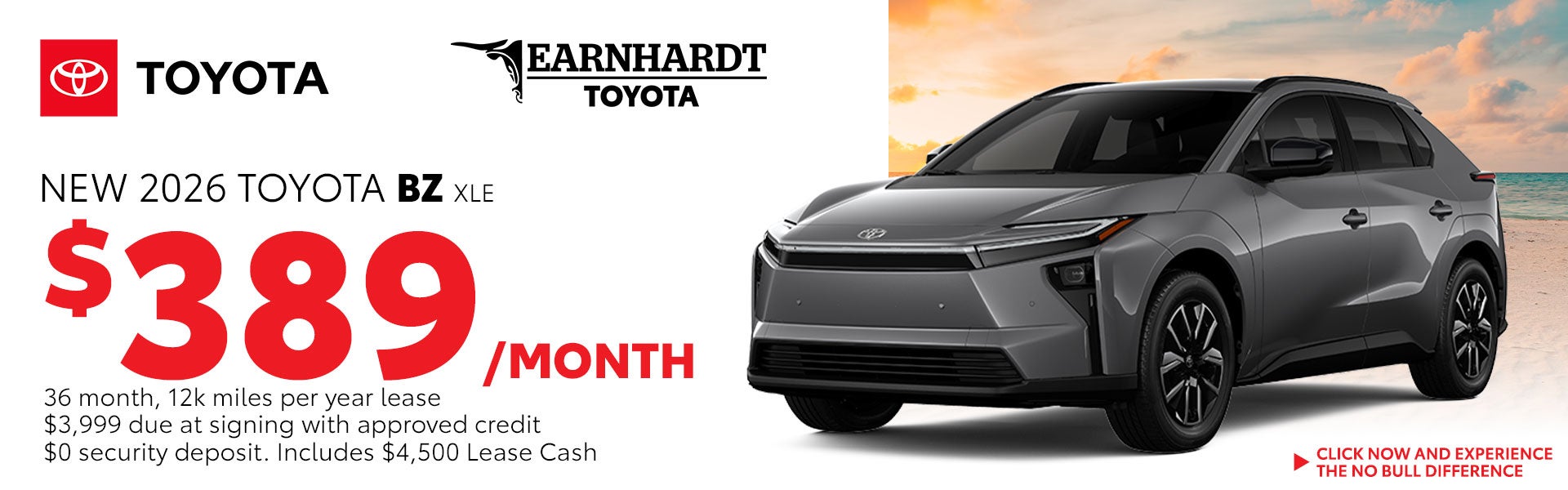 Lease a New Toyota BZ for just $389/month