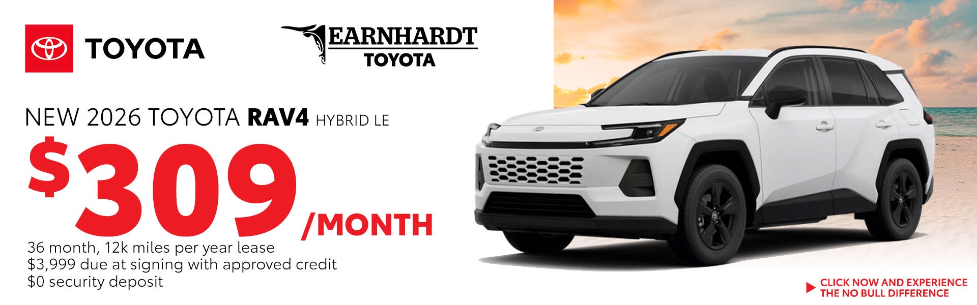 Lease a New RAV4 Hybrid for just $309/month