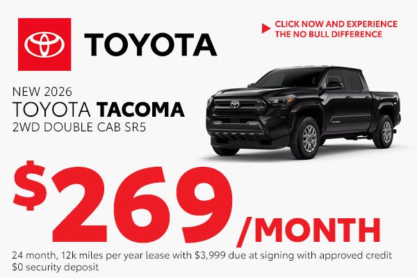 Lease a New Tacoma SR5 for just $269/month