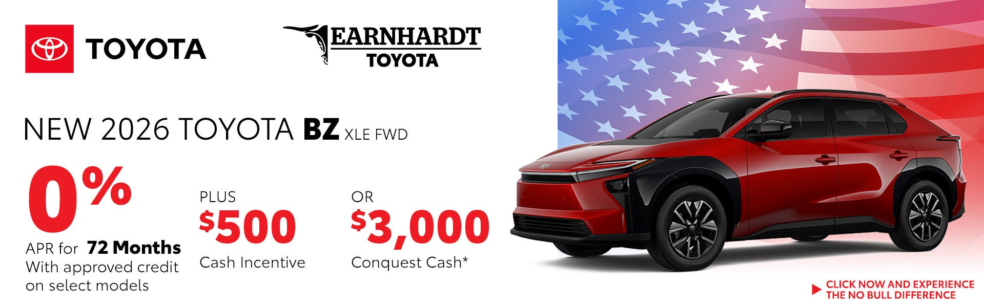 Get 0% APR for 72 Months on a New Toyota BZ