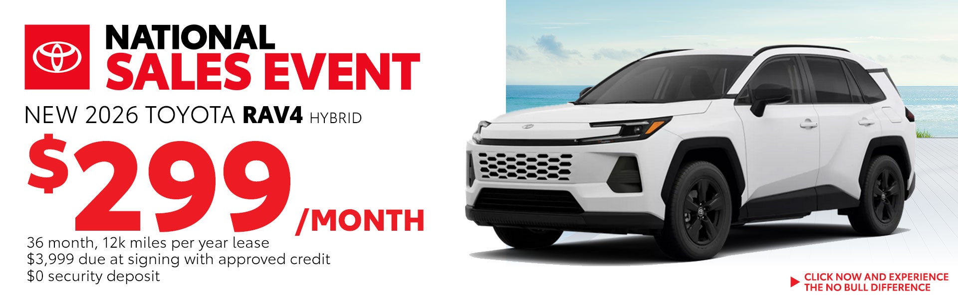 Lease a New RAV4 for just $299/month