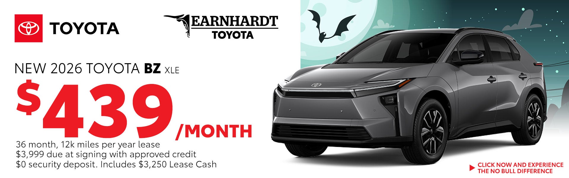 Lease a New Toyota BZ for just $439/month
