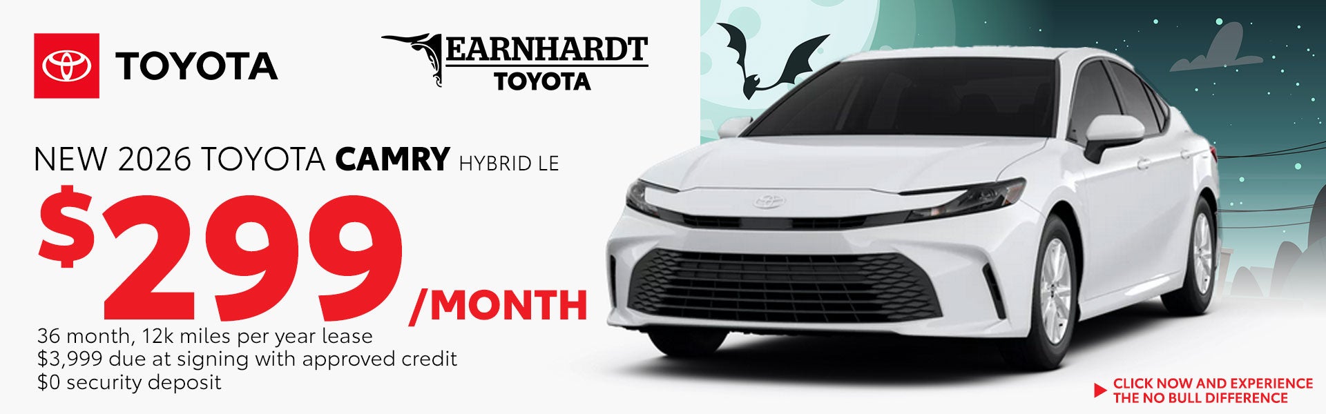Lease a New Camry for just $299/month