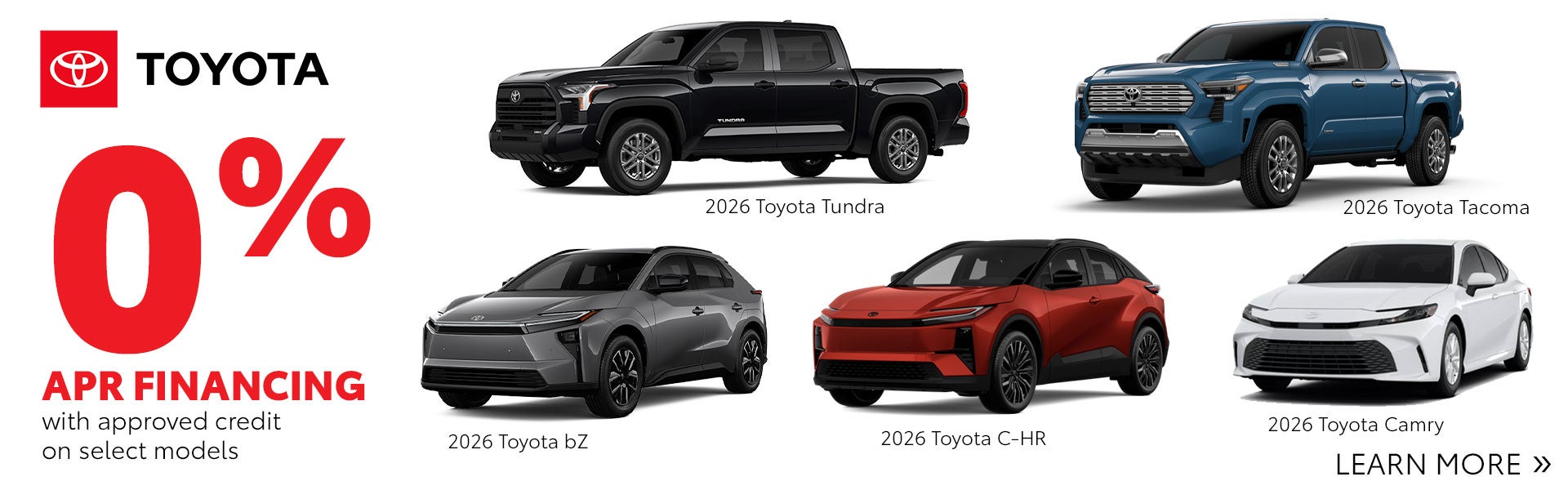 Get 0% APR Financing on a New Toyota