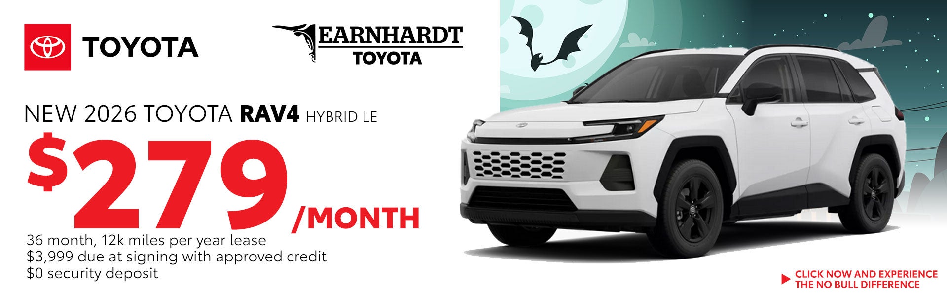 Lease a New RAV4 Hybrid for just $279/month