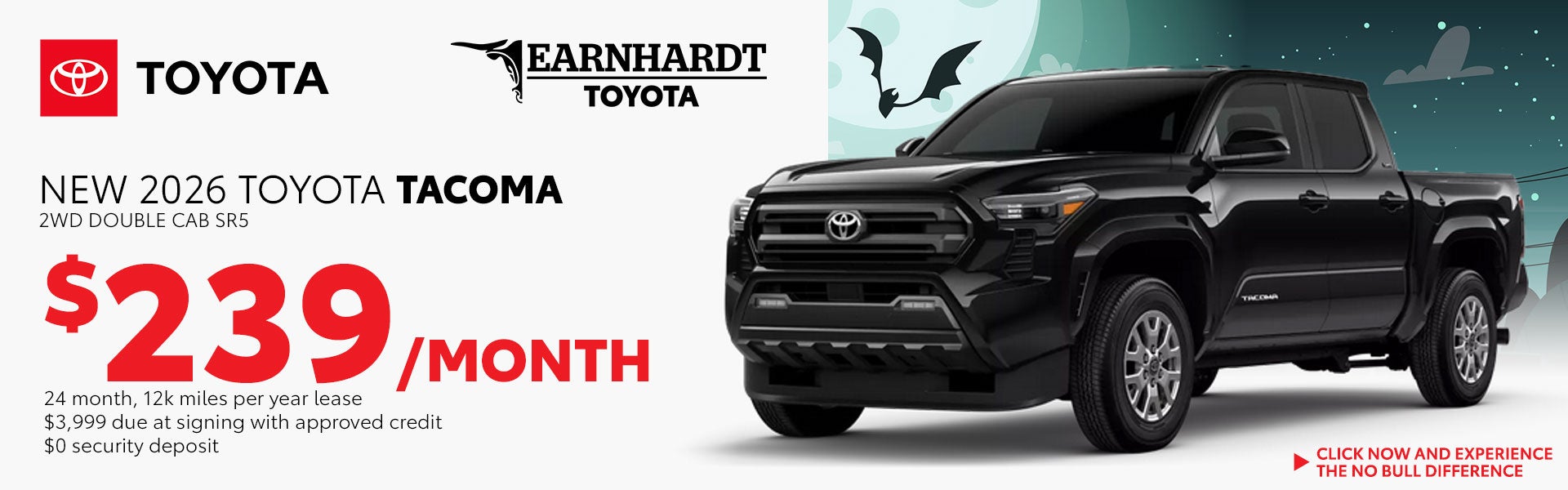 Lease a New Tacoma SR5 for just $239/month