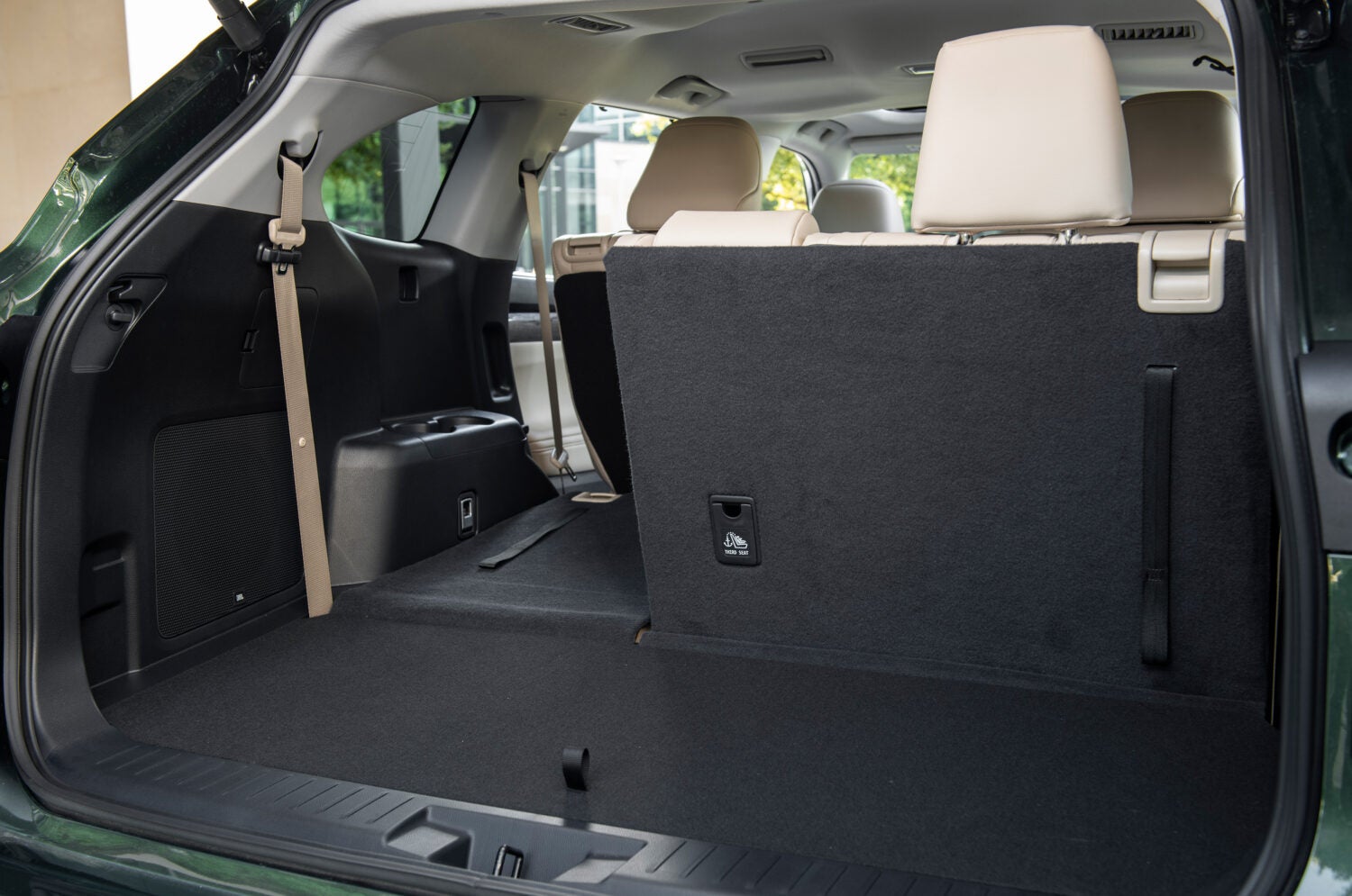 The Hgihlander's cargo space is extremely flexible with split-folding seats to create useful space while preserving seats as needed for passengers.