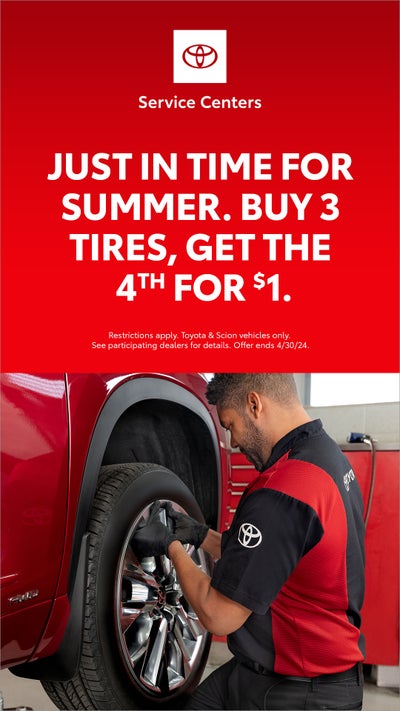 Buy 3 Tires, Get the 4th for $1.