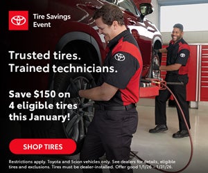 Save $150 on 4 eligible tires this January!