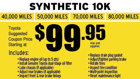 Synthetic 10K Yellow Service