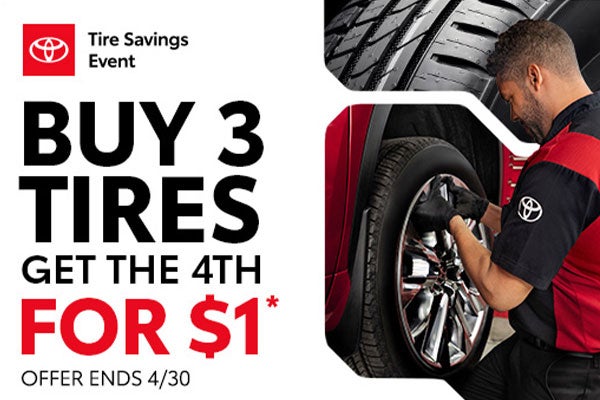 Buy 3 Tires, Get the 4th for $1