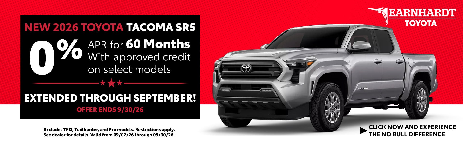 New 2026 Toyota Tacoma SR5