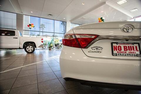Car dealership showroom Earnhardt Toyota in Mesa AZ